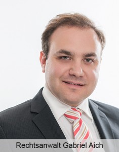 Rechtsanwalt Gabriel Aich Pferde- und Reiterrecht sowie Tierarzthaftungsrecht Insolvenz- und Zwangsverwaltungsrecht Unternehmenssanierung Mietrecht Allgemeines Zivilrecht