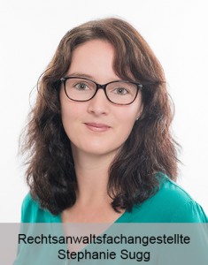 Rechtsanwaltsfachangestellte Stephanie Sugg